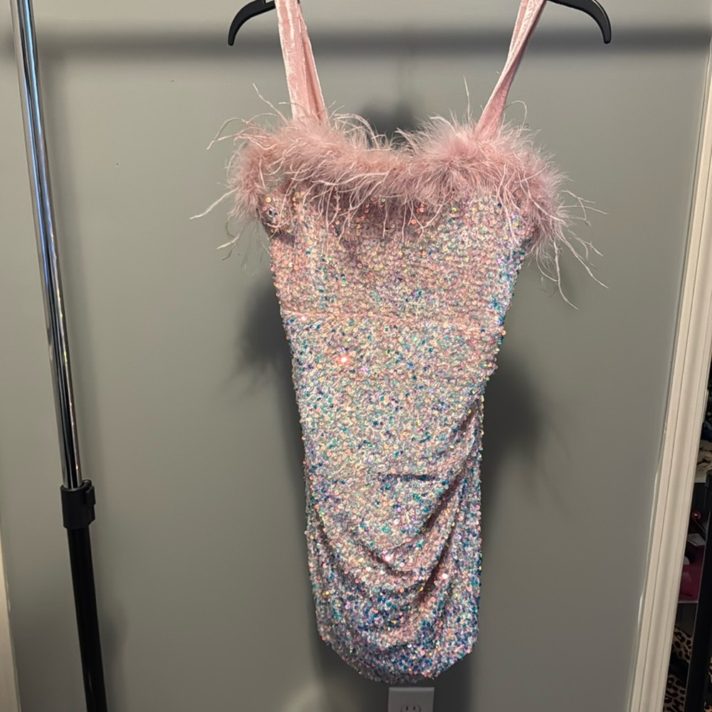 Poppies and Roses Sequin Dress